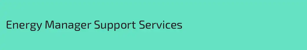 Energy Manager Support Services